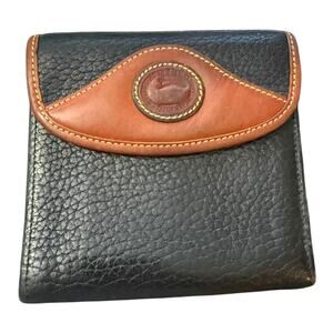 Dooney & Bourke Vintage Black All Weather Leather Wallet